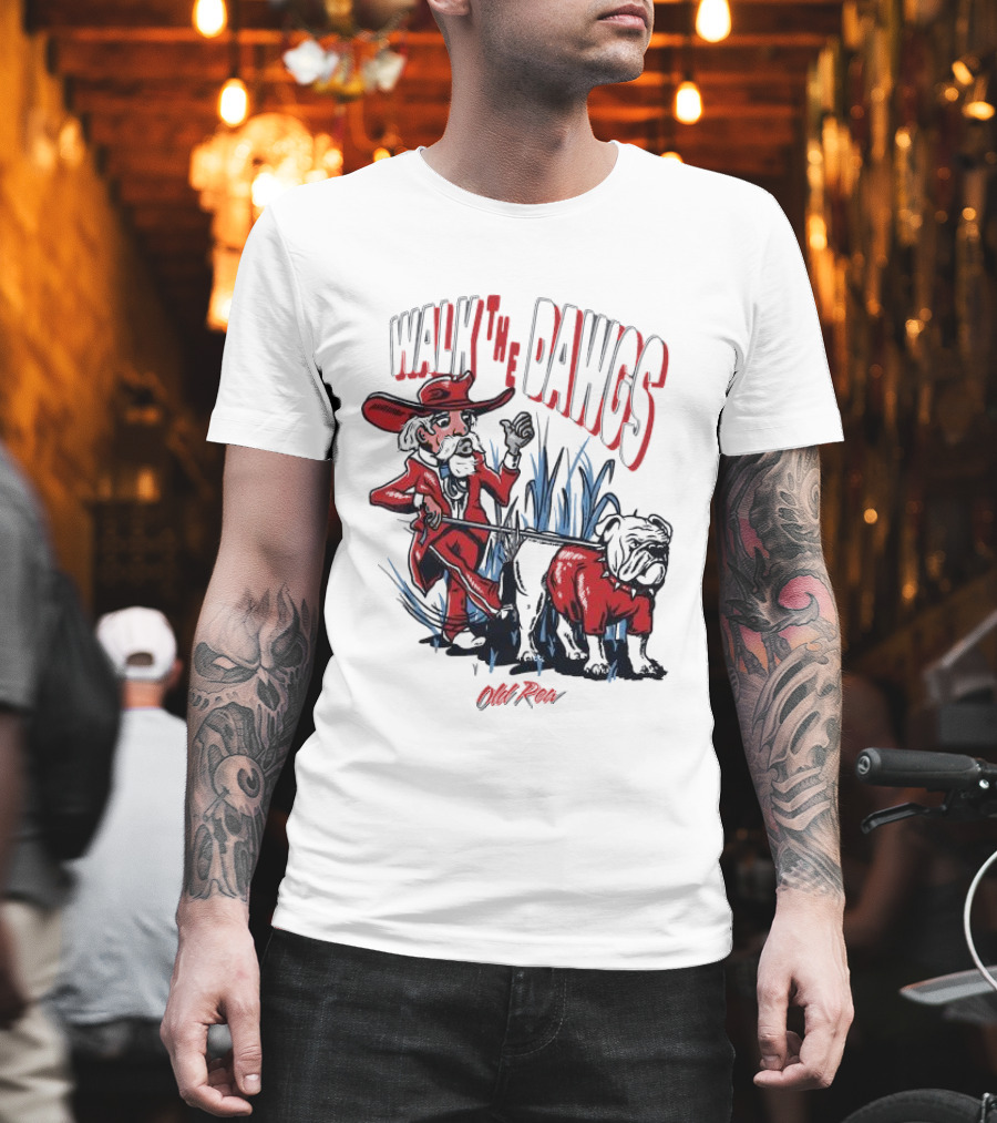Walk The Dawgs Old Row Bulldog Cowboy T-Shirt