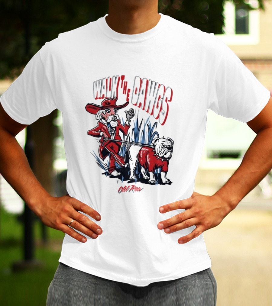 Walk The Dawgs Old Row Bulldog Cowboy T-Shirt