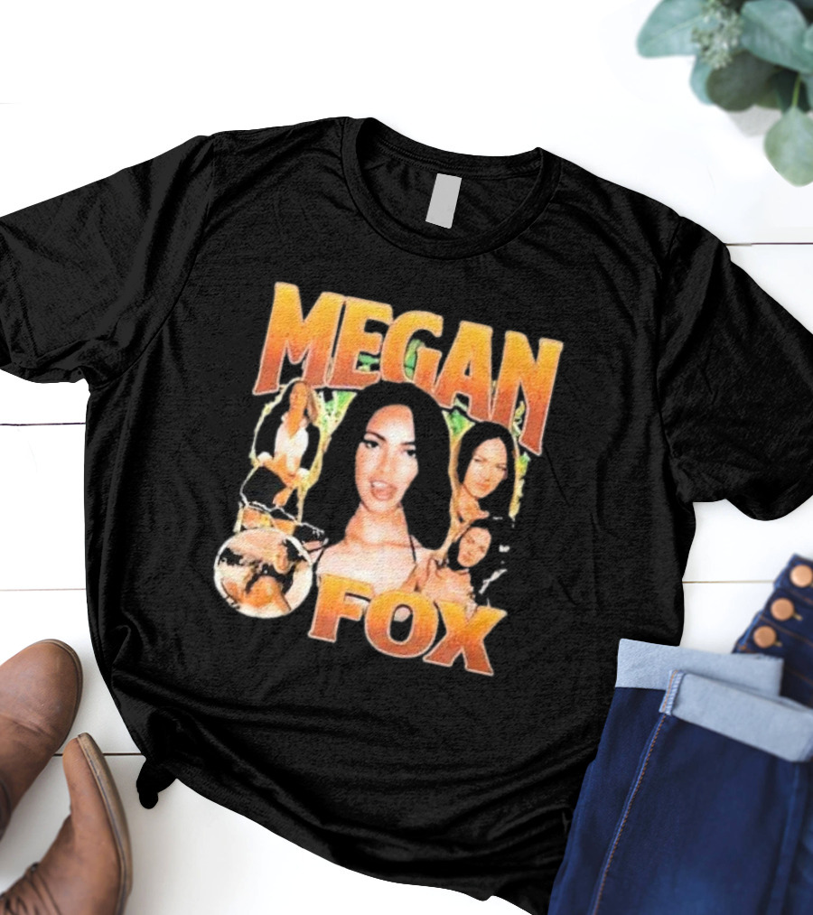 Megan Fox 90s Retro Collage T-Shirt