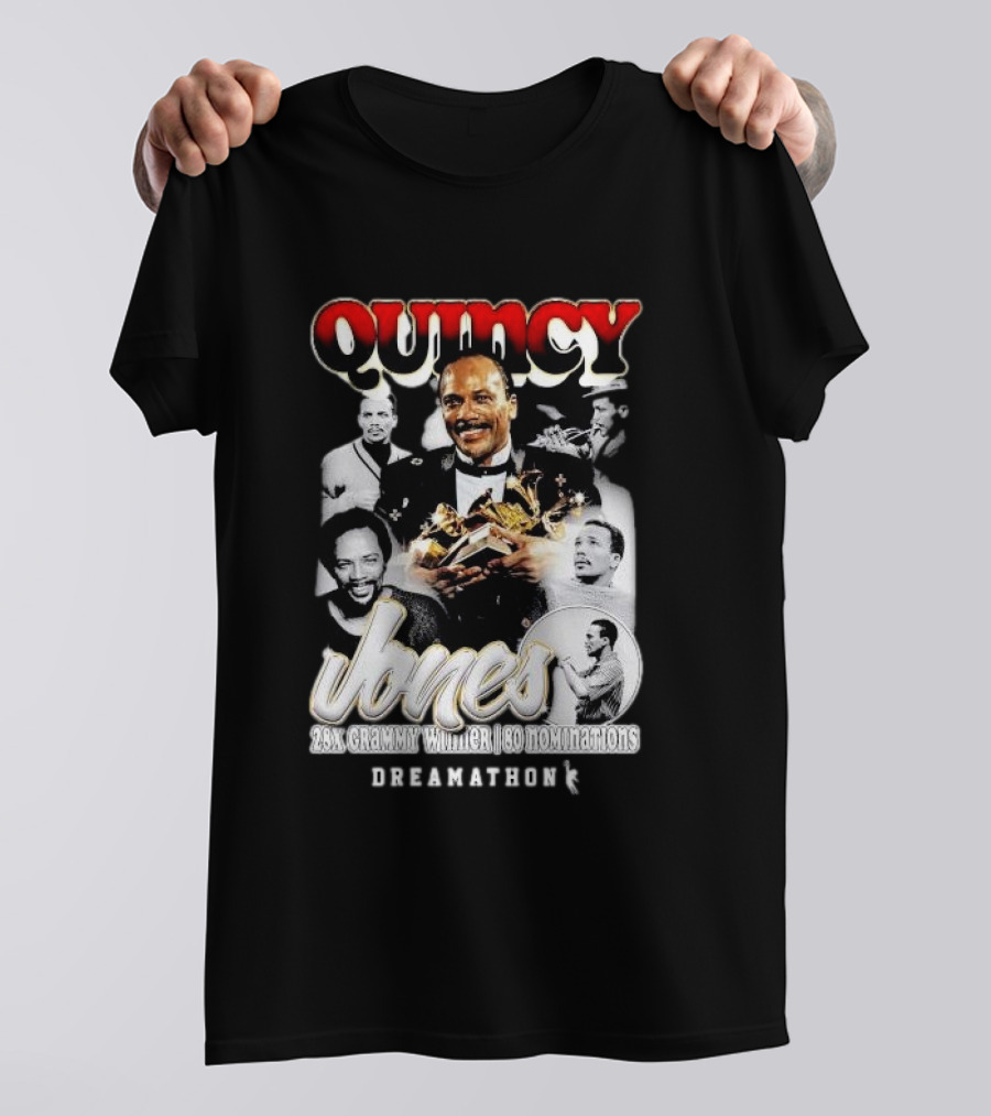 Quincy Jones Dreamathon 28x Grammy Winner 80 Nominations T-Shirt