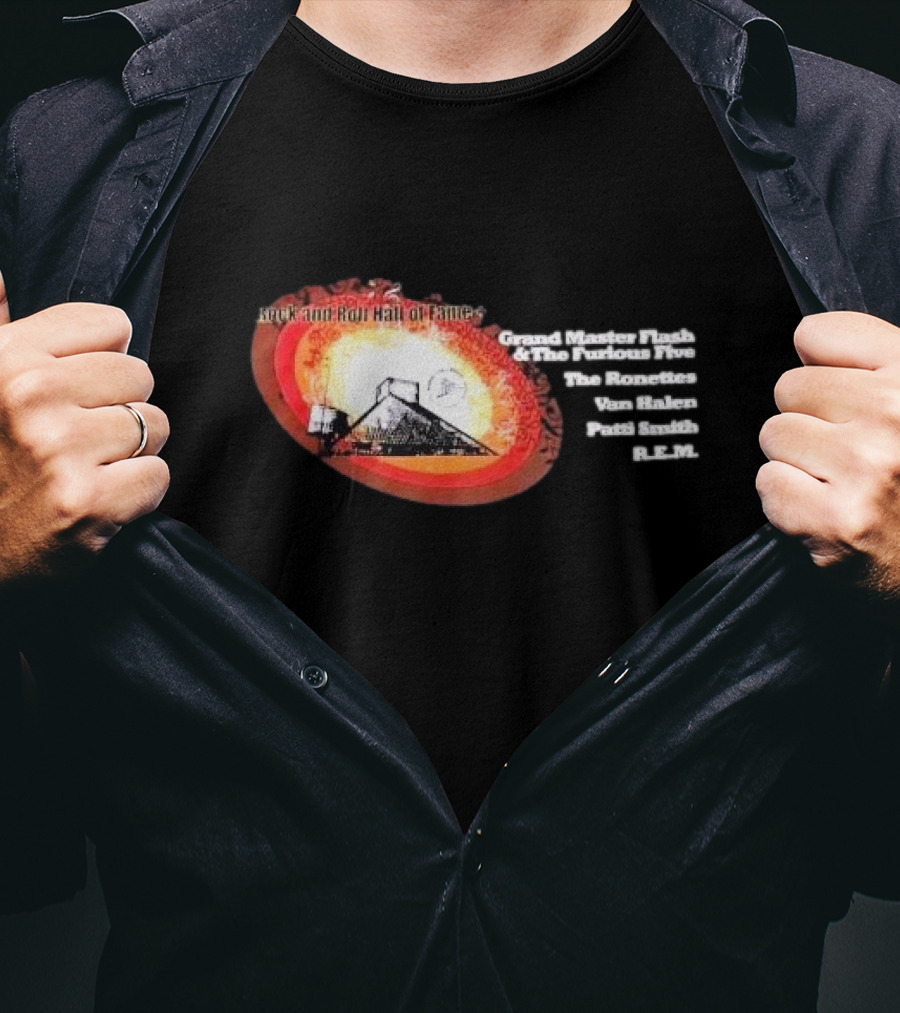 Rock And Roll Hall Of Fame Grand Master Flash The Furious Five The Ronettes Van Halen Patti Smith R.E.M T-Shirt