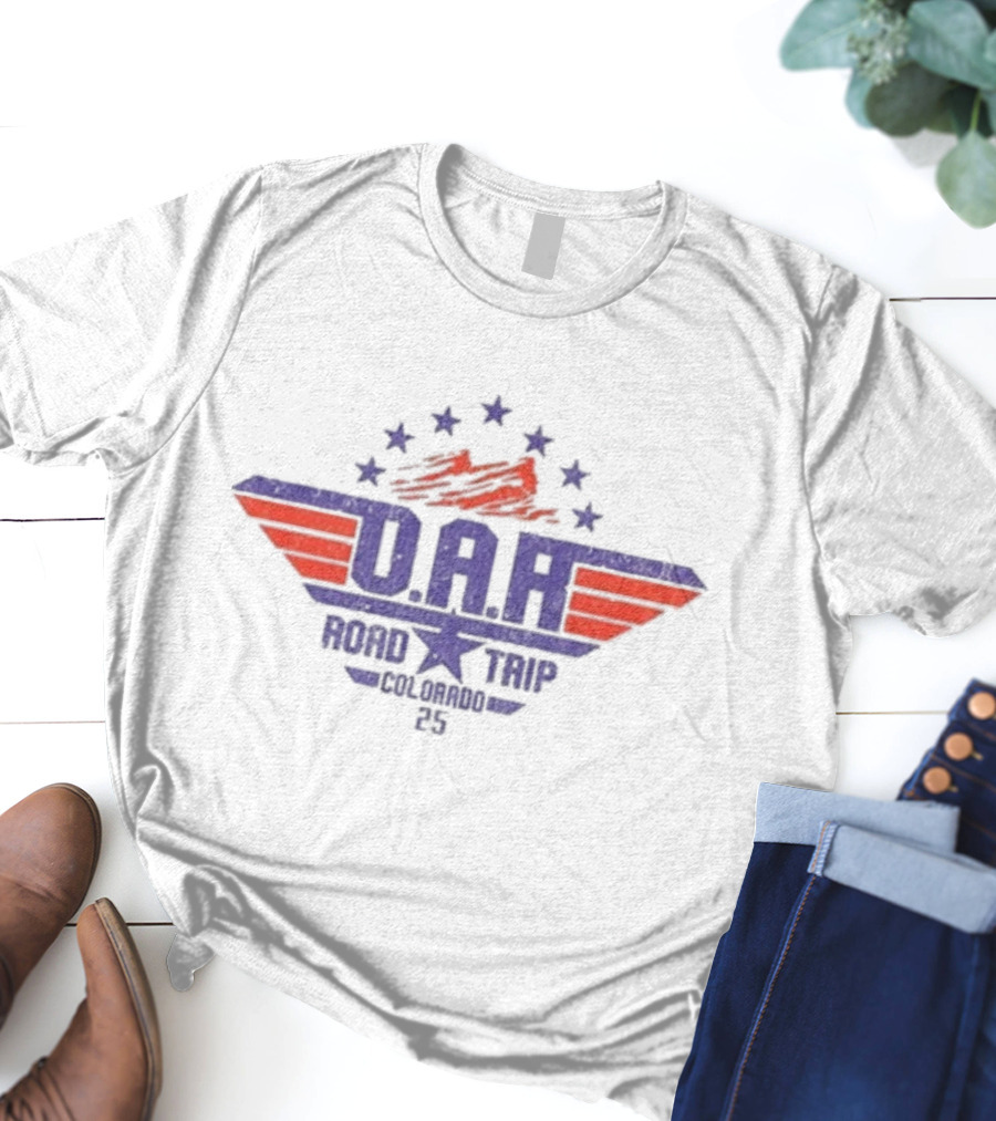 O.A.R. Road Trip Colorado 2025 Stars And Stripes Mountain Adventure T-Shirt