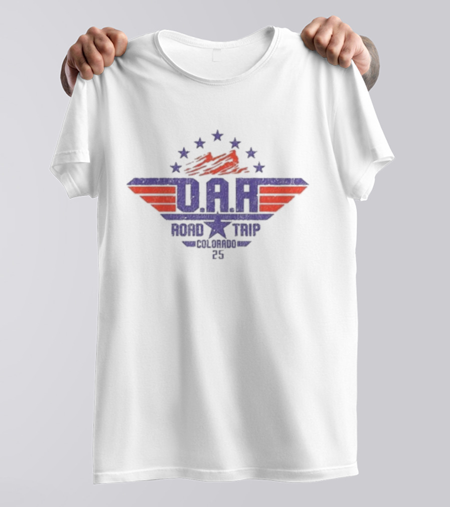 O.A.R. Road Trip Colorado 2025 Stars And Stripes Mountain Adventure T-Shirt
