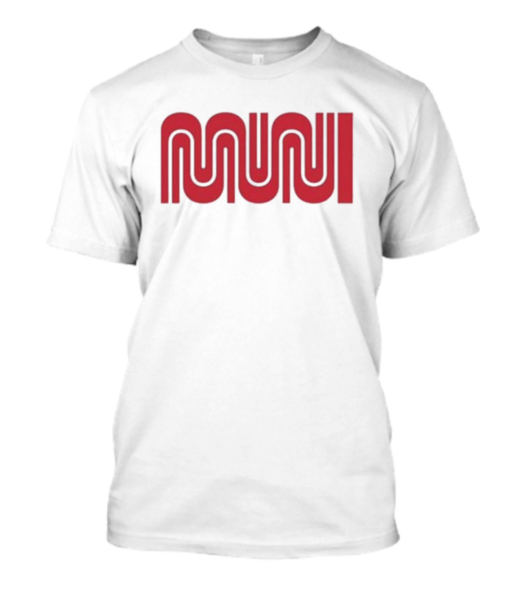 Muni Red Logo Ringer T-Shirt
