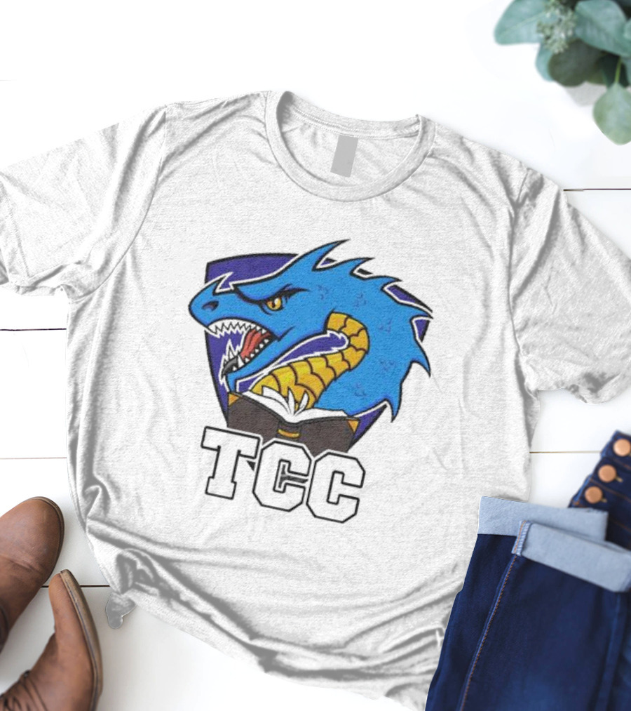 Tolarian Community College Sportsball Dragon Emblem TCC T-Shirt
