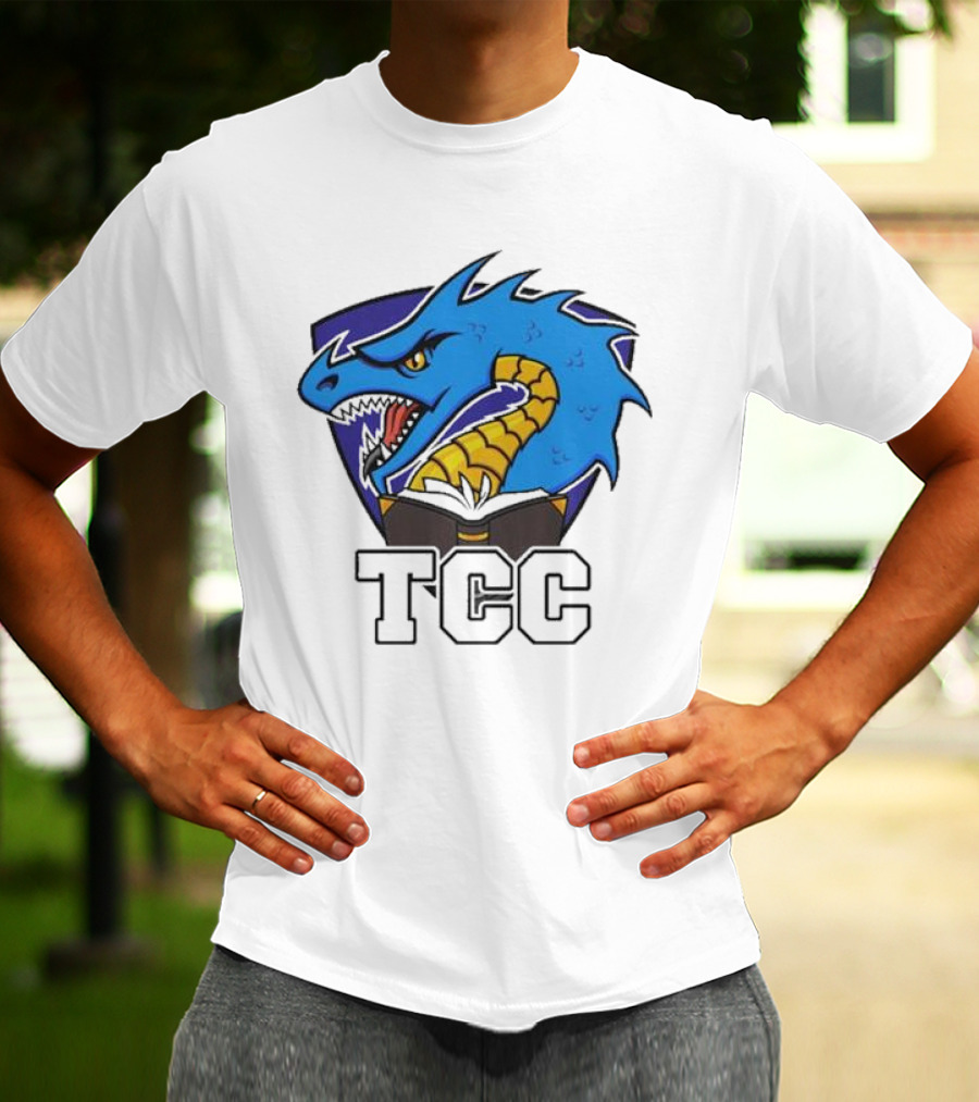 Tolarian Community College Sportsball Dragon Emblem TCC T-Shirt