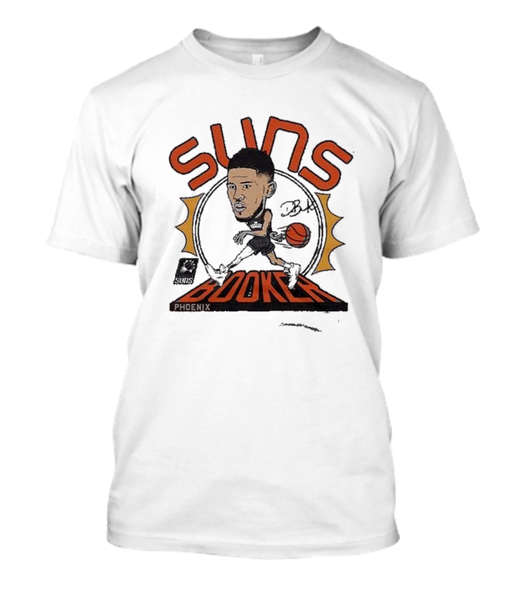 Suns Devin Booker Phoenix Signature Suns Booker Phoenix T-Shirt