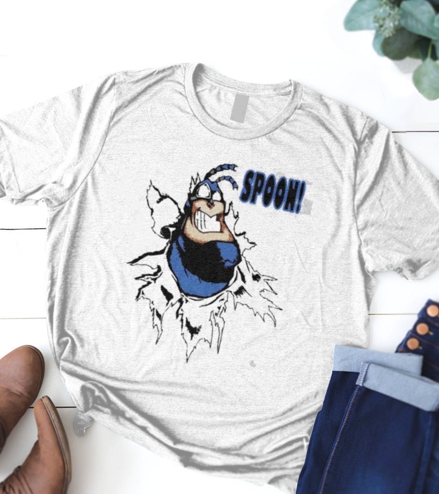 The Tick Cartoon Hero SPOON T-Shirt