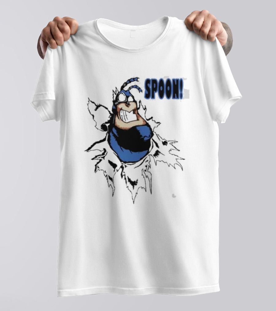 The Tick Cartoon Hero SPOON T-Shirt