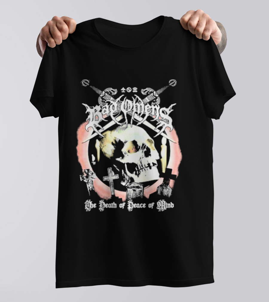 Bad Omens The Death Of Peace Of Mind Skull Cross Grave Swords T-Shirt