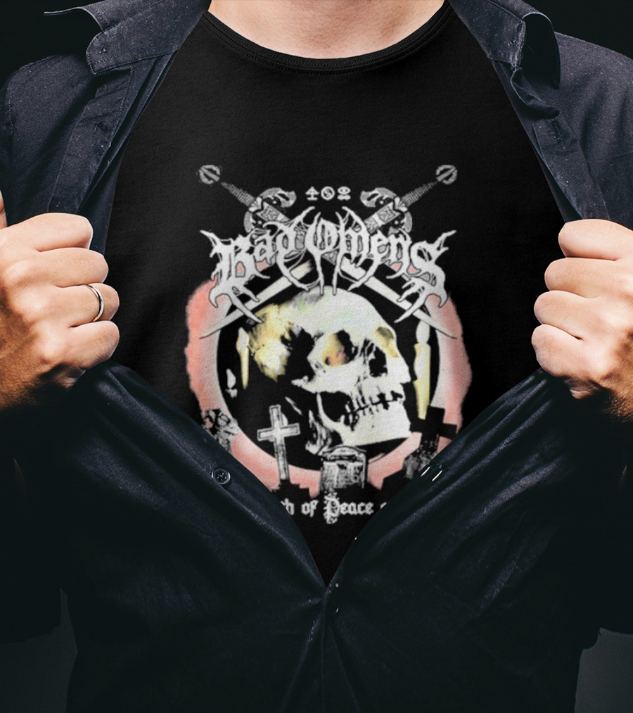 Bad Omens The Death Of Peace Of Mind Skull Cross Grave Swords T-Shirt