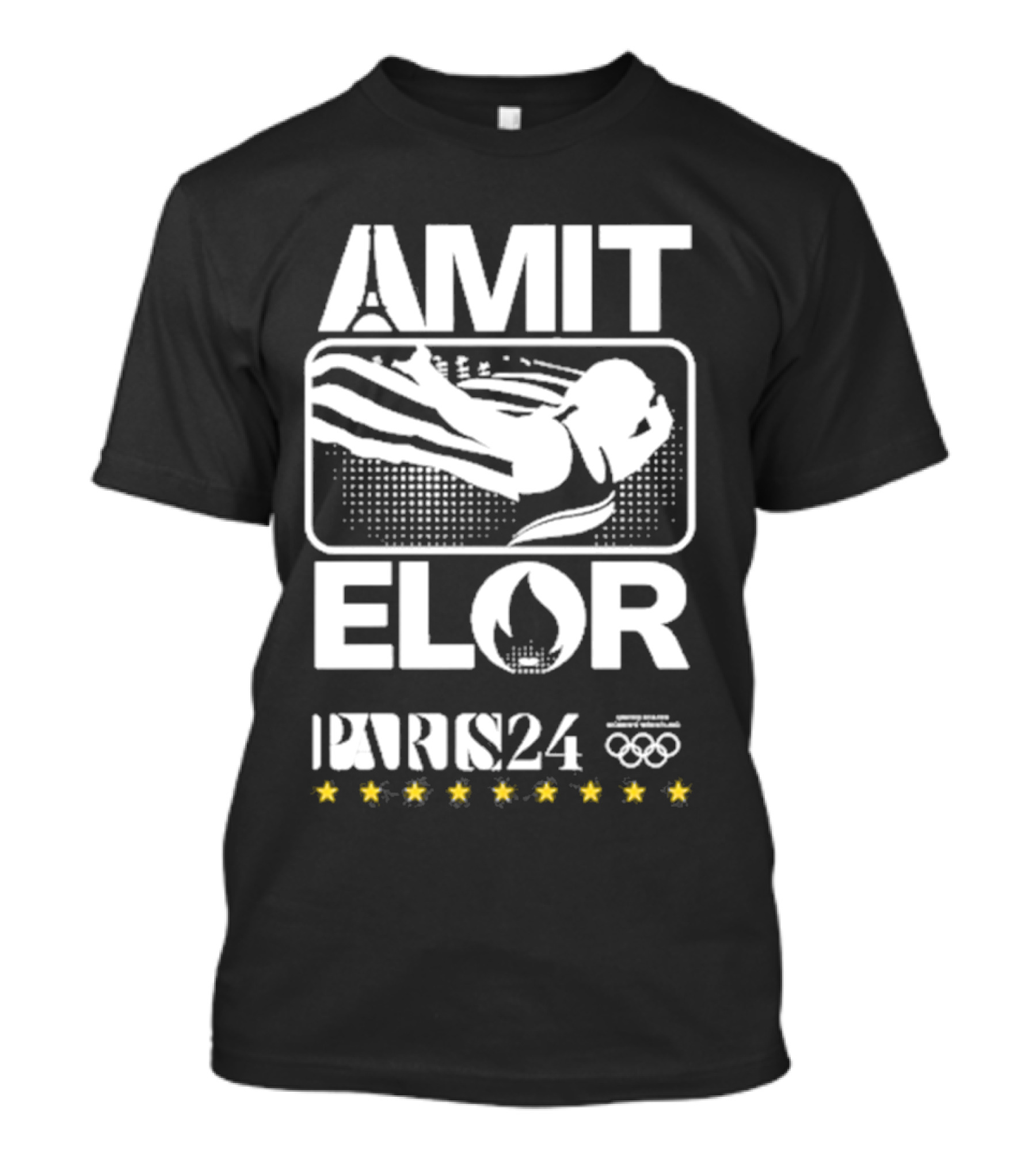 AMIT ELOR PARIS 24 OLYMPICS SWIMMING ICONS T-Shirt