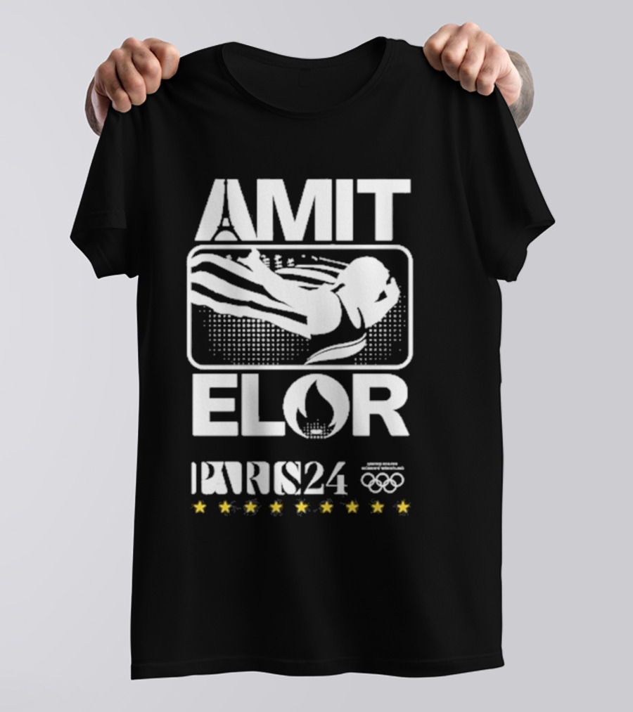AMIT ELOR PARIS 24 OLYMPICS SWIMMING ICONS T-Shirt