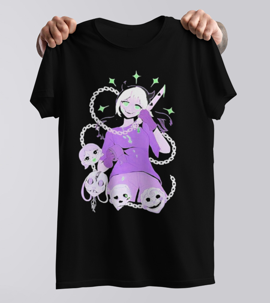 Aspen Chained Masked Figure With Chains And Masks T-Shirt