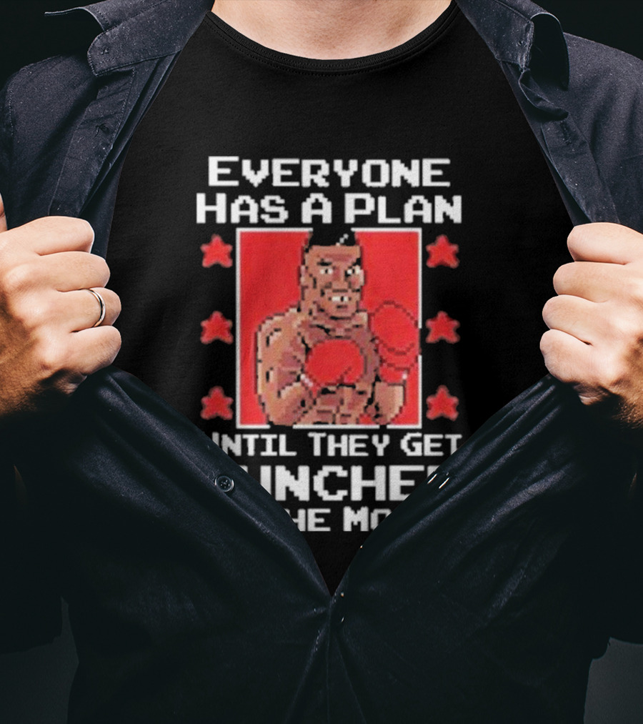 Everyone Has A Plan Until They Get Punched In The Mouth Pixel Art Boxer T-Shirt
