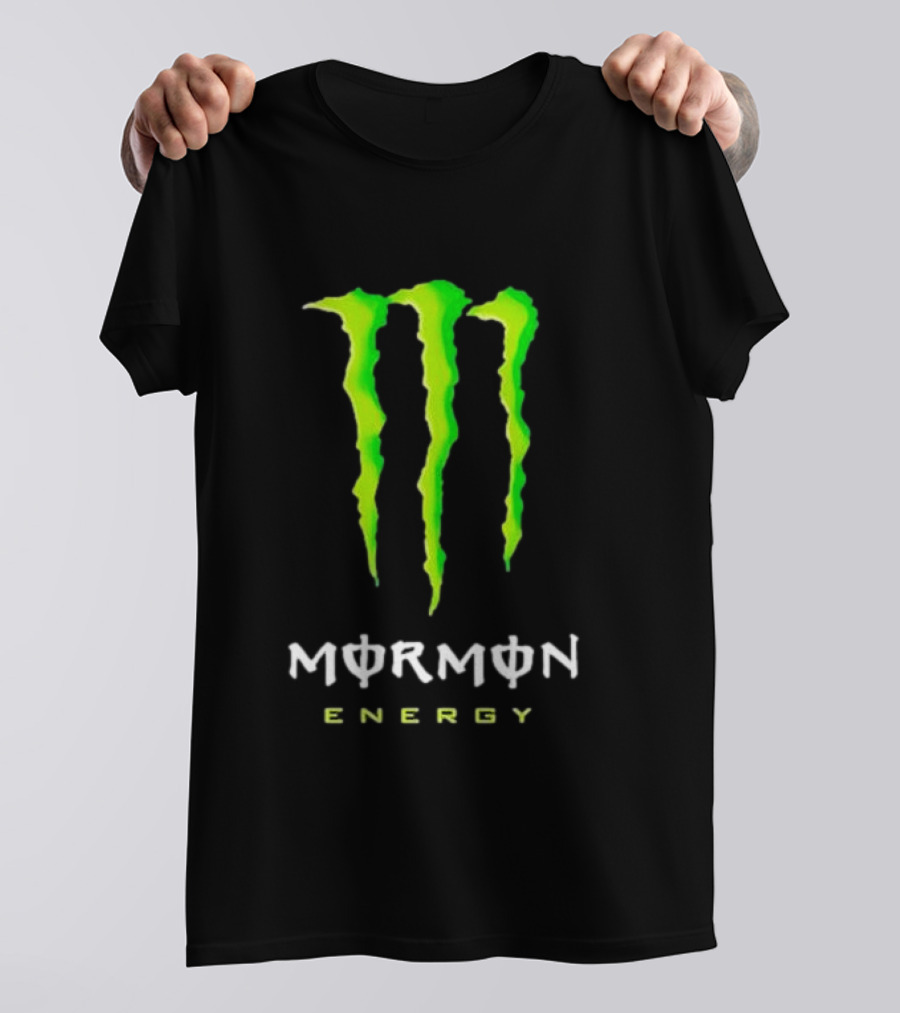 Monster Mormon Energy Green Claw T-Shirt