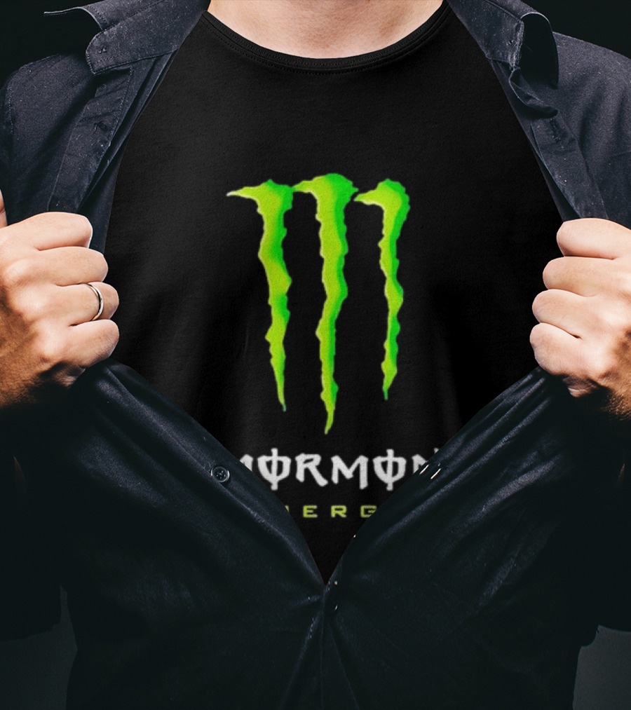 Monster Mormon Energy Green Claw T-Shirt