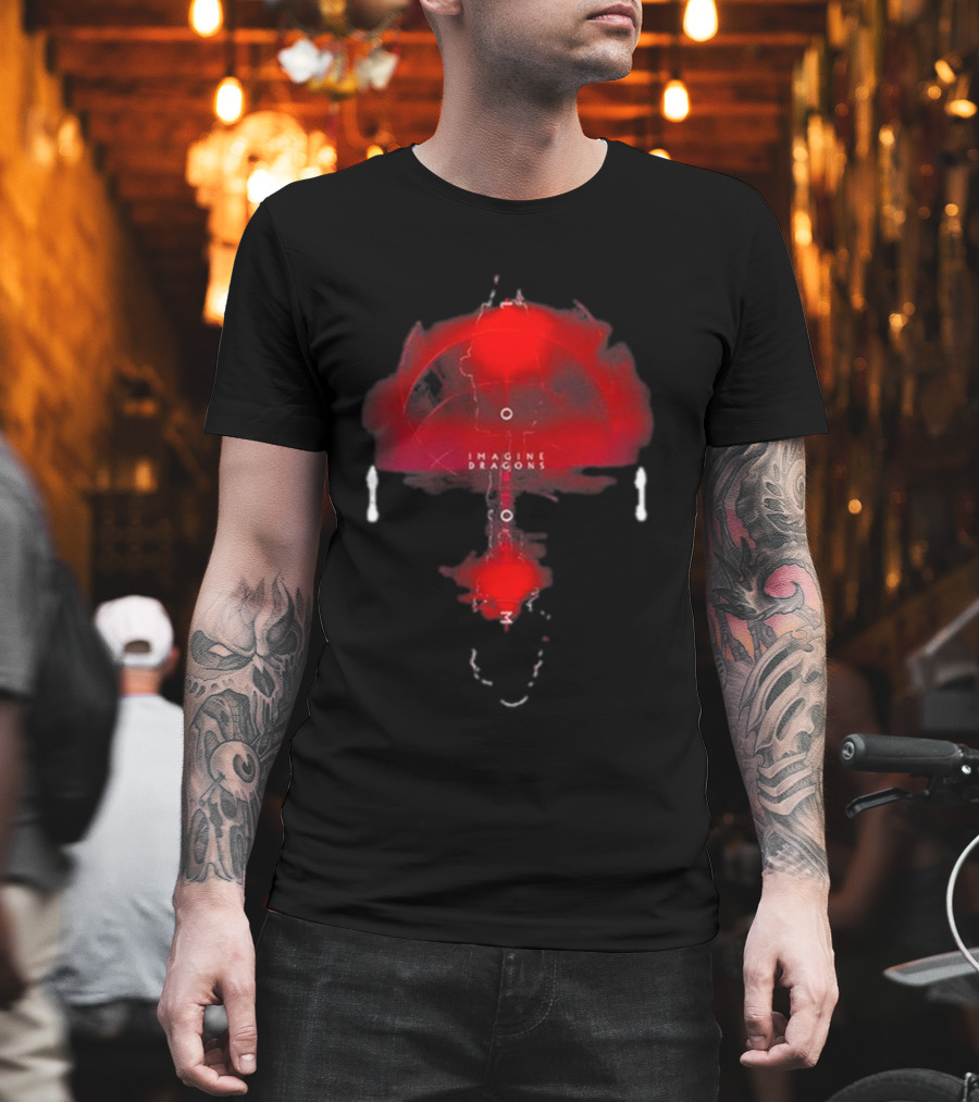 Imagine Dragons Red Abstract Circles T-Shirt