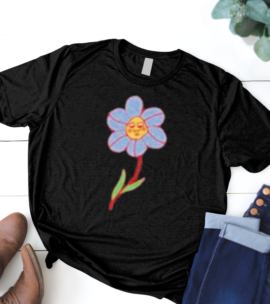 Still Woozy Flower Face Loveseat T-Shirt