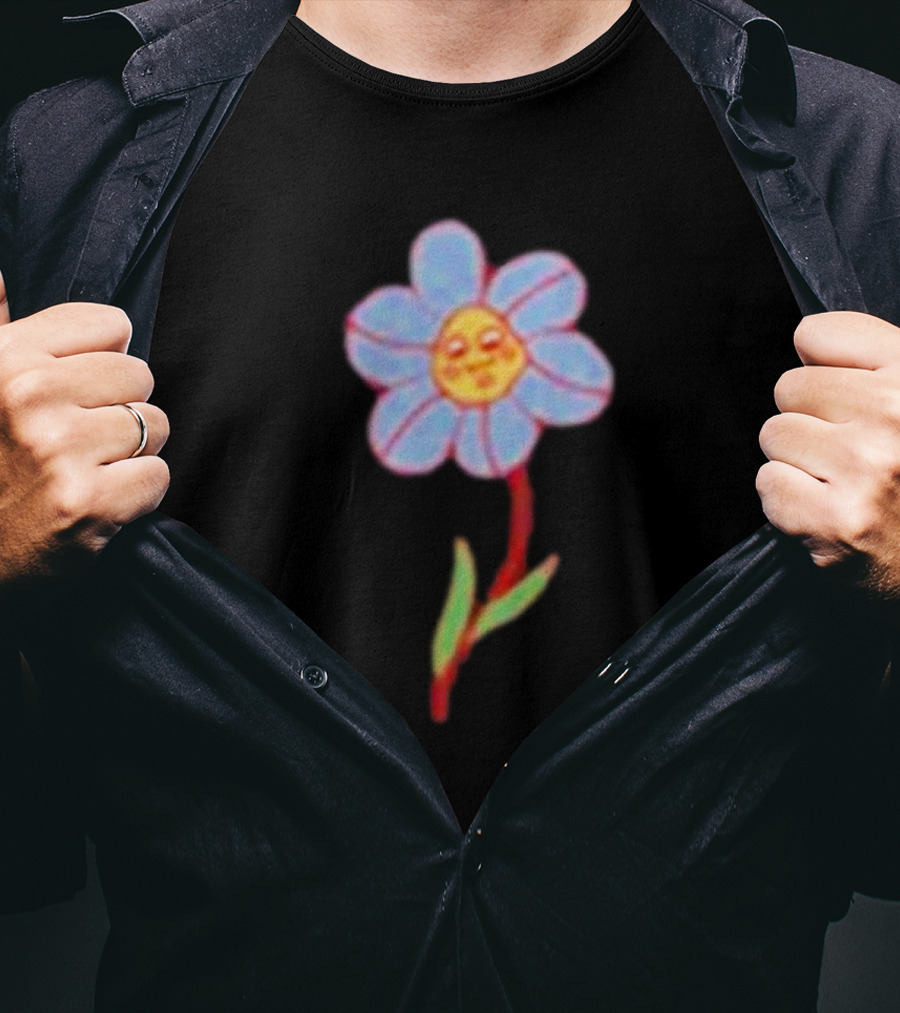 Still Woozy Flower Face Loveseat T-Shirt