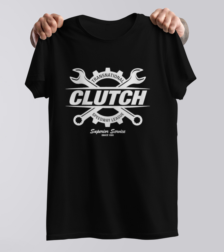 Clutch Transnational Speedway League Superior Service Since 1991 T-Shirt