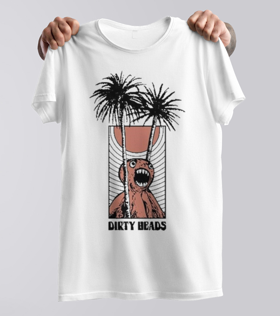 Dirty Heads Sun Scream Creature Palm Trees Holiday T-Shirt