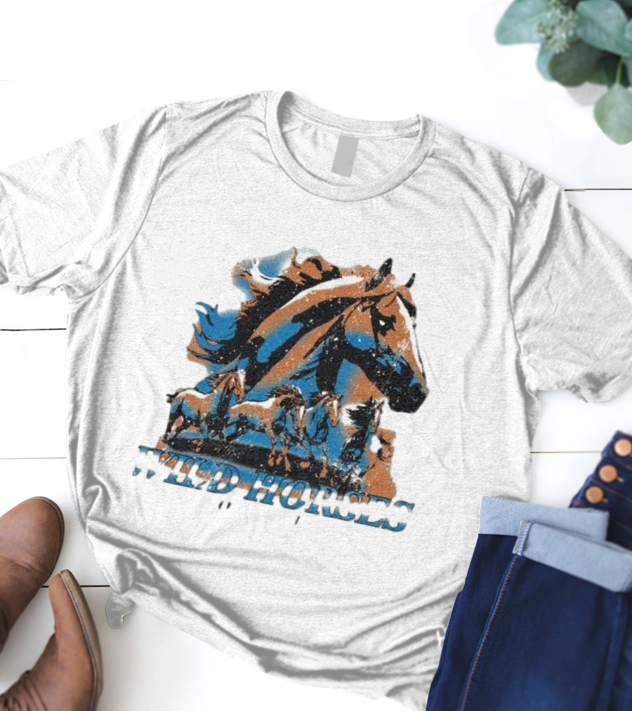 Wild Horses Born To Run Running Wild Hang Over Gang T-Shirt
