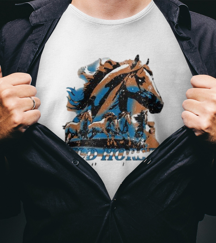 Wild Horses Born To Run Running Wild Hang Over Gang T-Shirt