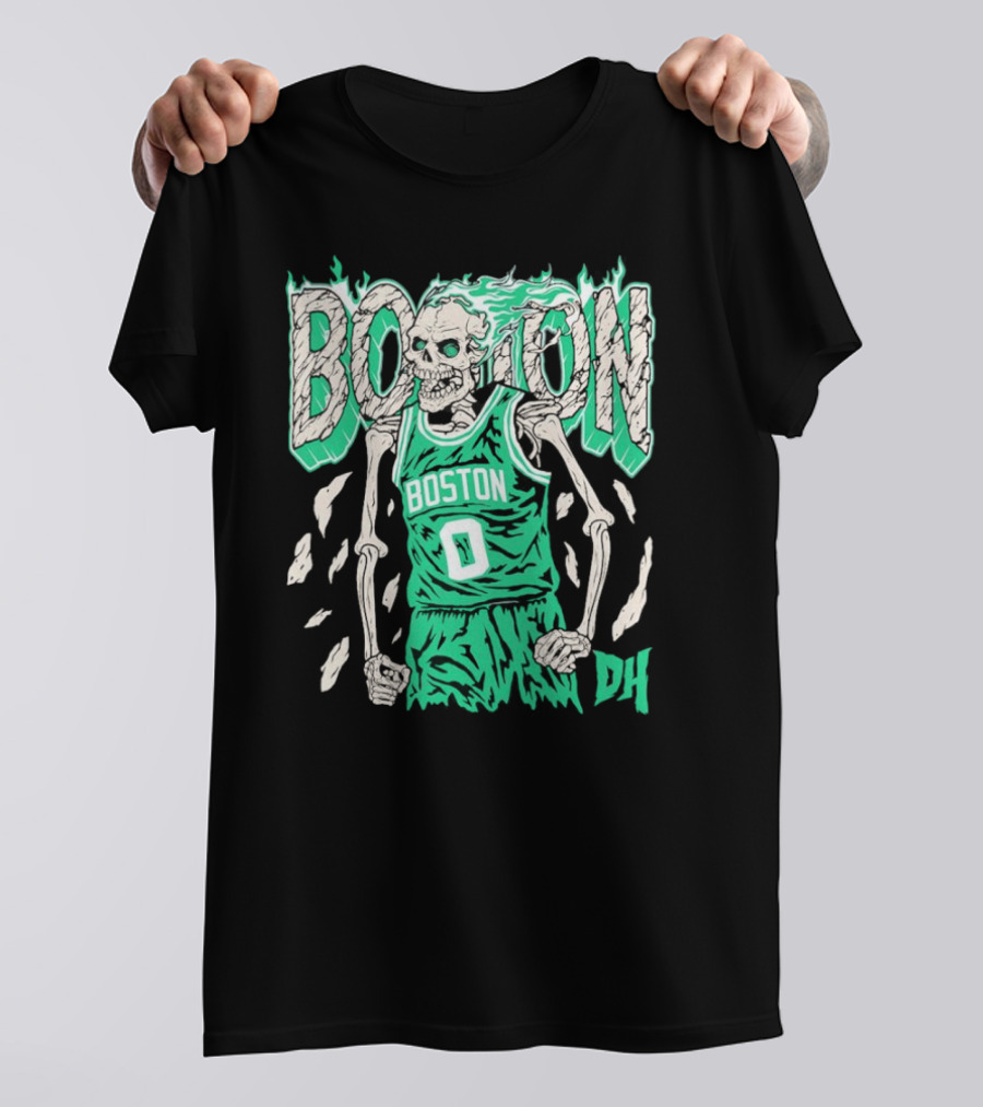 Drip Heads Celtics Boston Skeleton Jersey DH 0 T-Shirt