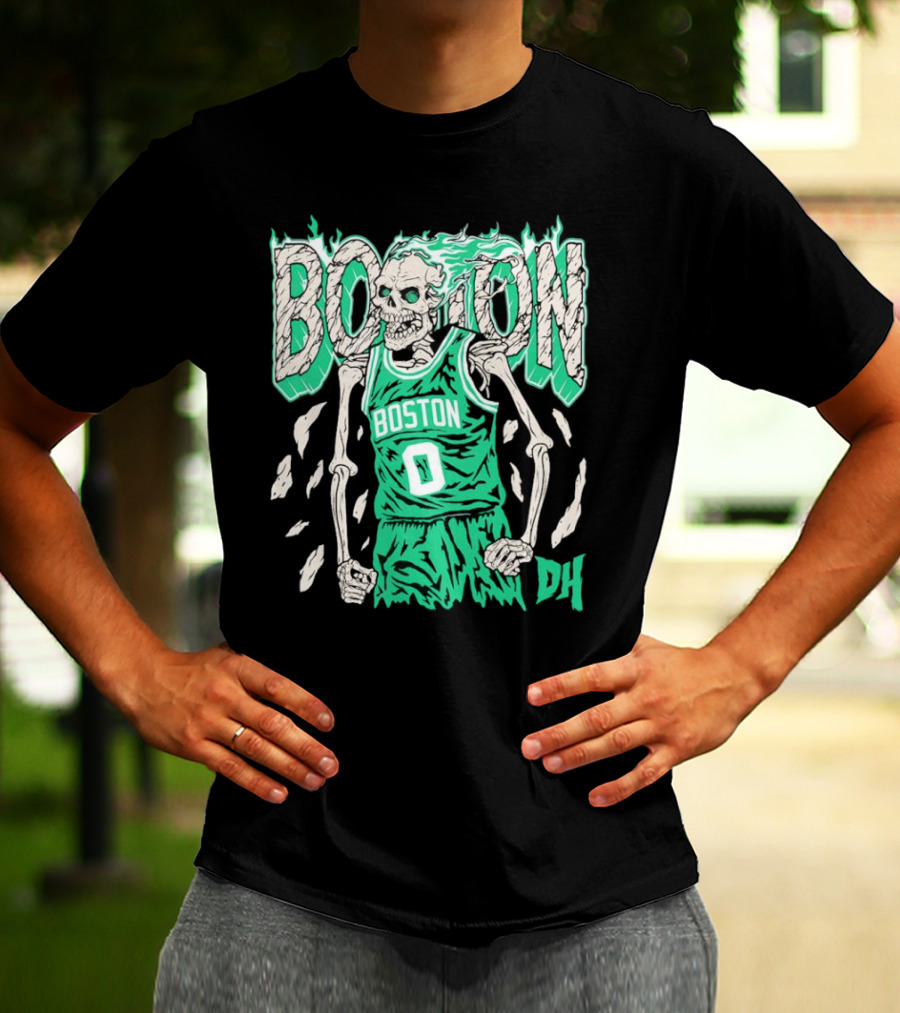Drip Heads Celtics Boston Skeleton Jersey DH 0 T-Shirt