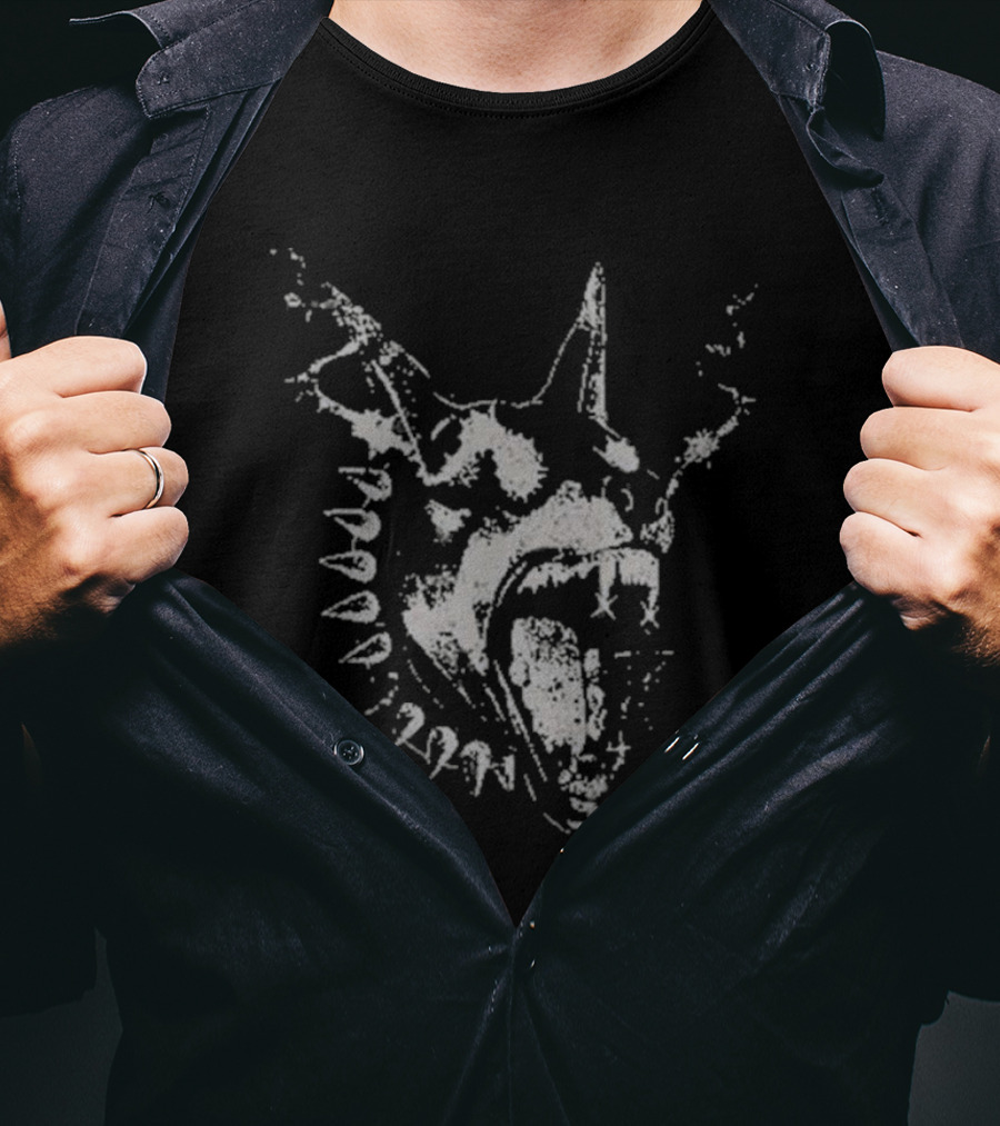 Dyson Daniels Wearing Règne Dogs Only Fierce Animal Head T-Shirt