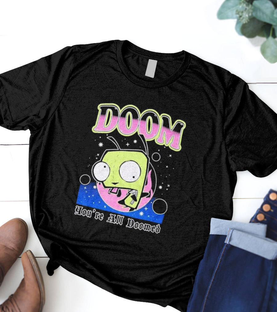 Invader Zim GIR Doom You're All Doomed Space T-Shirt