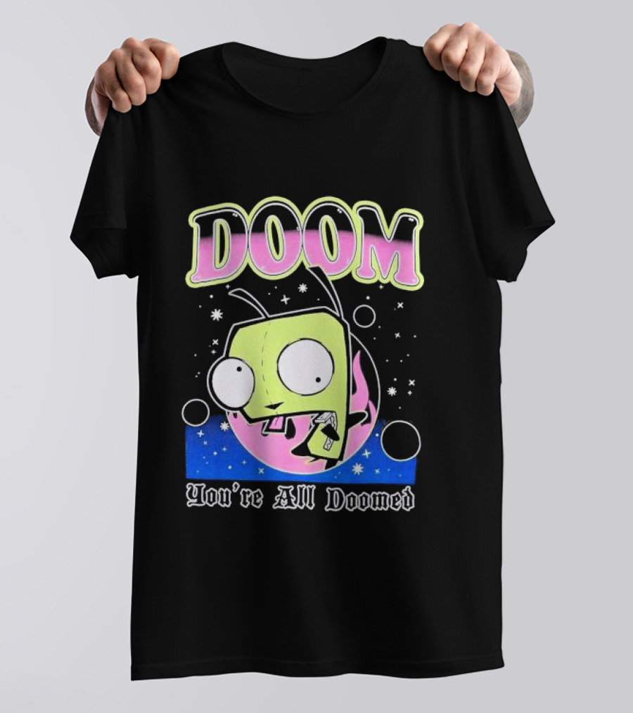 Invader Zim GIR Doom You're All Doomed Space T-Shirt