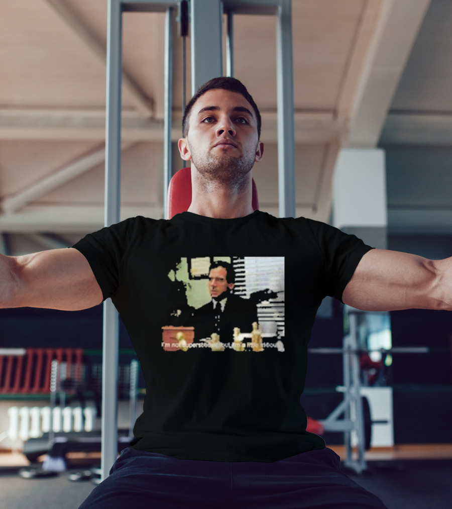 Michael Scott Office Humor I'm Not Superstitious But I'm A Little Stitious T-Shirt