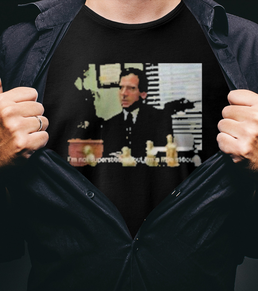Michael Scott Office Humor I'm Not Superstitious But I'm A Little Stitious T-Shirt