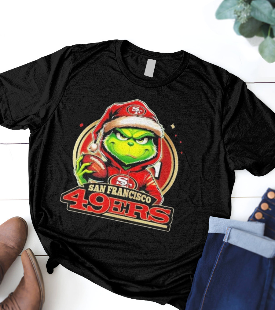 The Grinch San Francisco 49ers Football Mashup T-Shirt