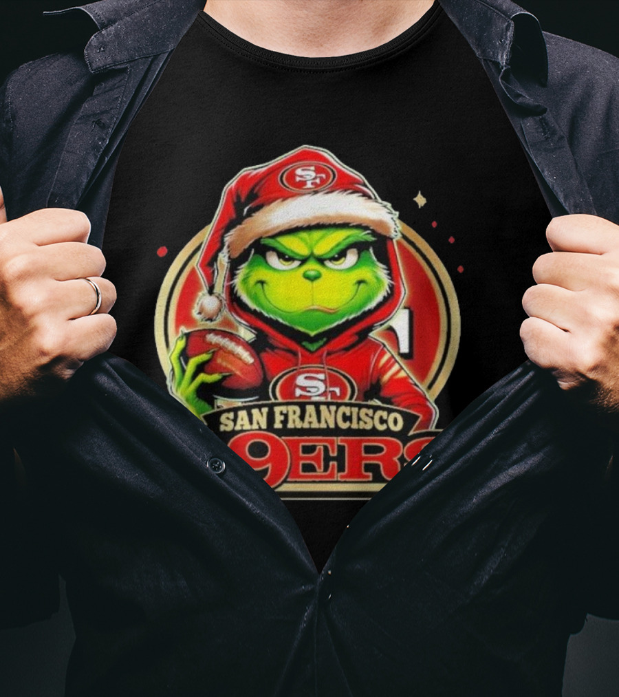 The Grinch San Francisco 49ers Football Mashup T-Shirt