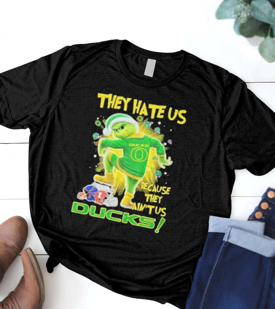 They Hate Us Because They Ain't Us Ducks Merry Christmas T-Shirt