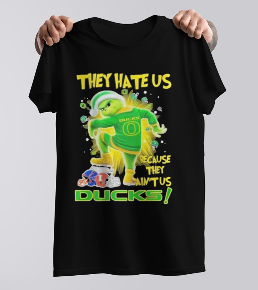 They Hate Us Because They Ain't Us Ducks Merry Christmas T-Shirt