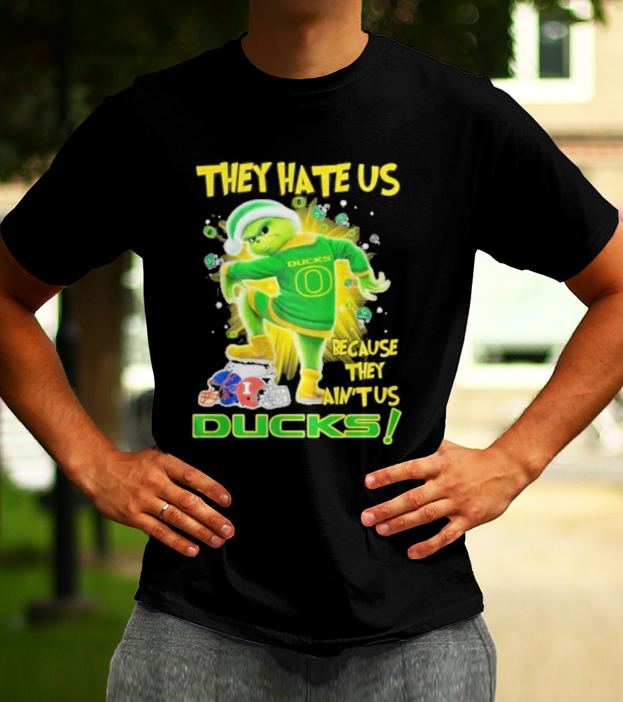 They Hate Us Because They Ain't Us Ducks Merry Christmas T-Shirt