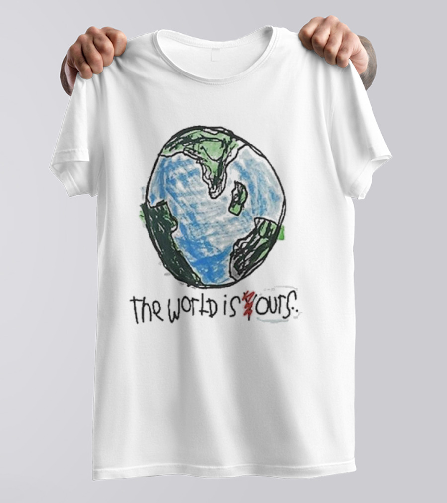After School Special The World Is Yours Earth Drawing T-Shirt