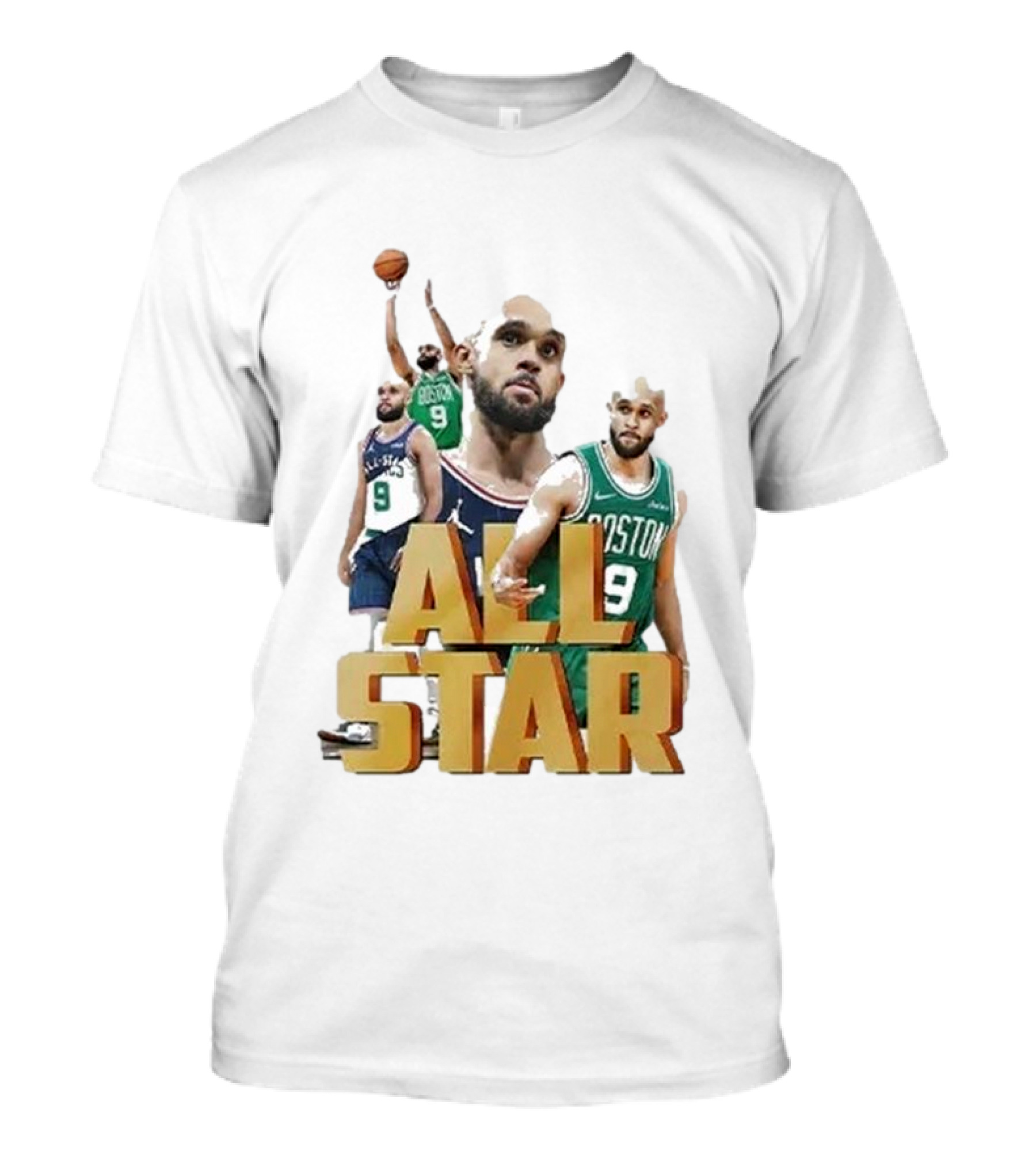 Boston Celtics Derrick White All-Star Player Portrait Collection T-Shirt