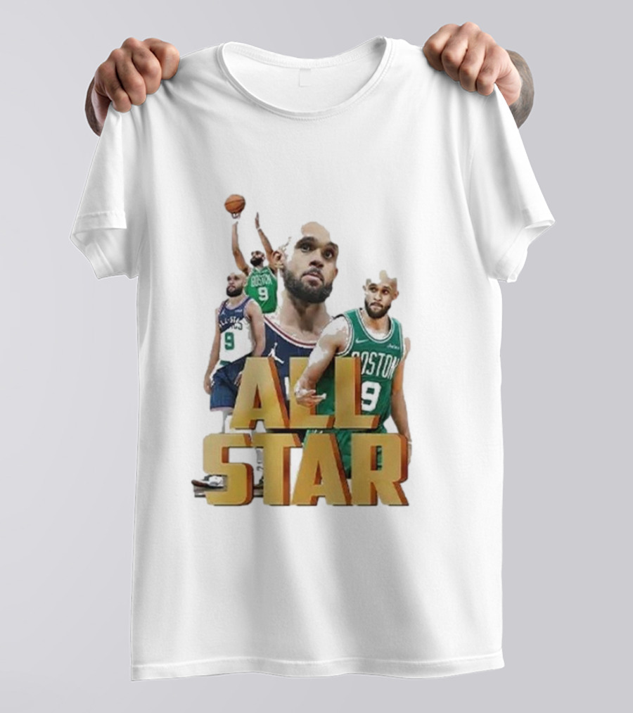 Boston Celtics Derrick White All-Star Player Portrait Collection T-Shirt