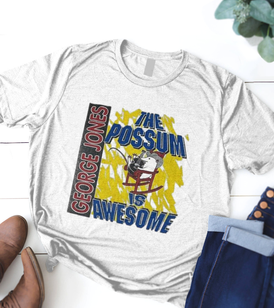 George Jones The Possum Is Awesome Rockin Chair T-Shirt