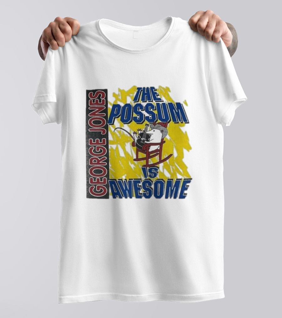 George Jones The Possum Is Awesome Rockin Chair T-Shirt