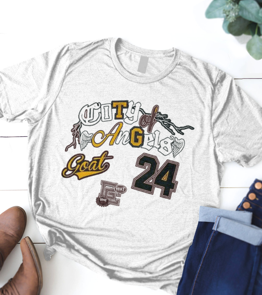 Goat Crew City Of Angels 24 Kobe Bryant Los Angeles T-Shirt