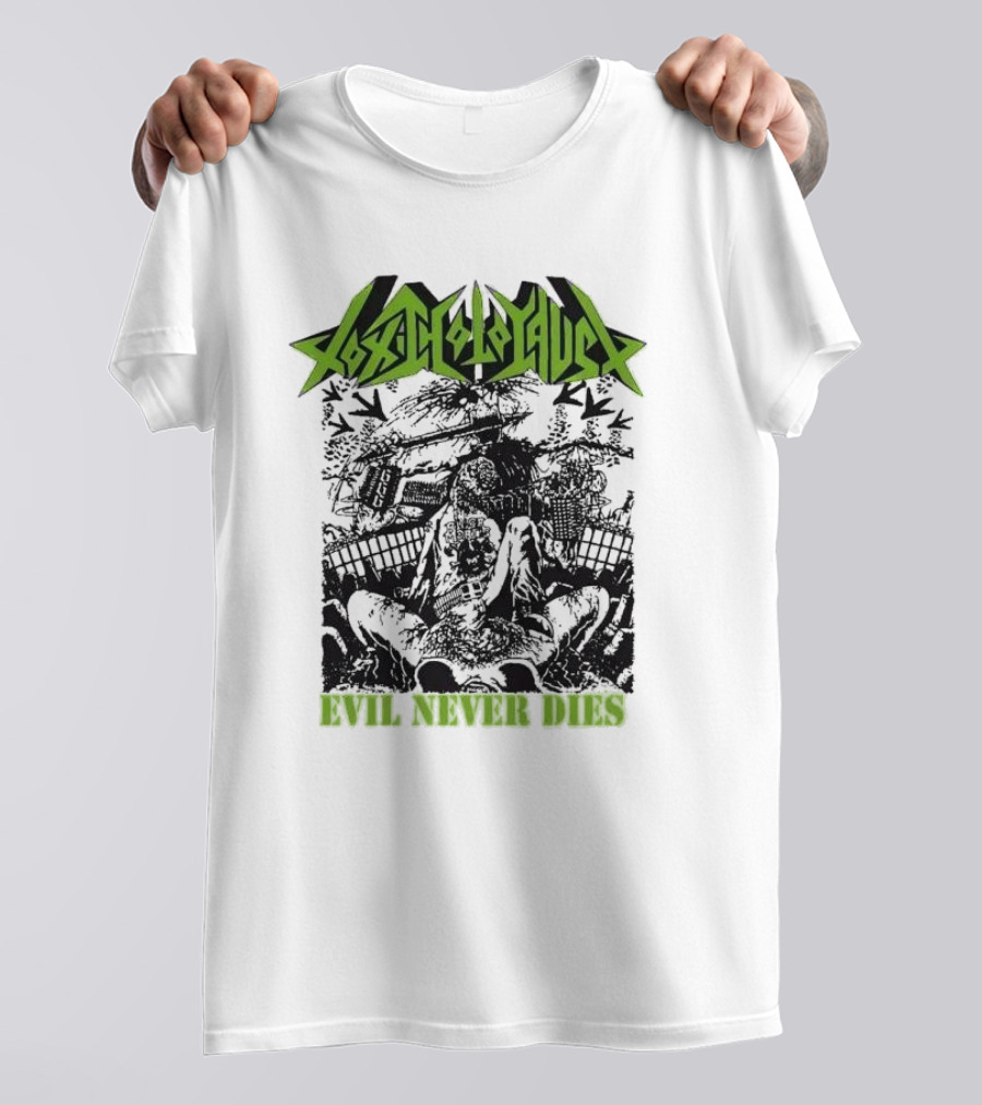 Toxic Holocaust Evil Never Dies Monster Earth Apocalypse Print T-Shirt