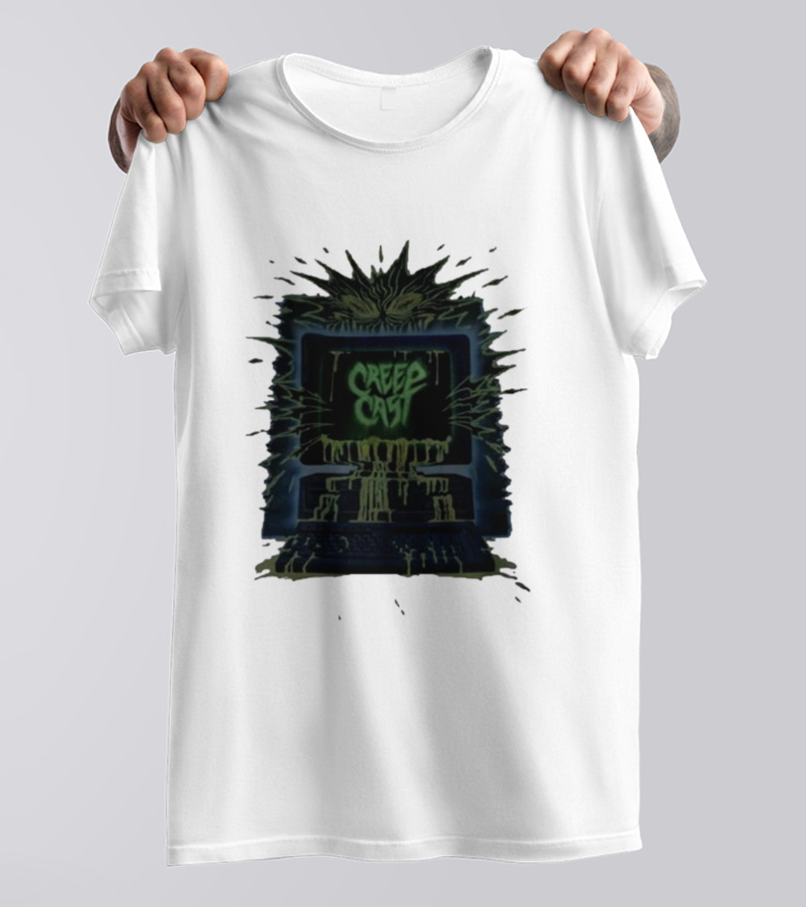 Creep Cast Horror Computer Monster Who Up Creepin T-Shirt