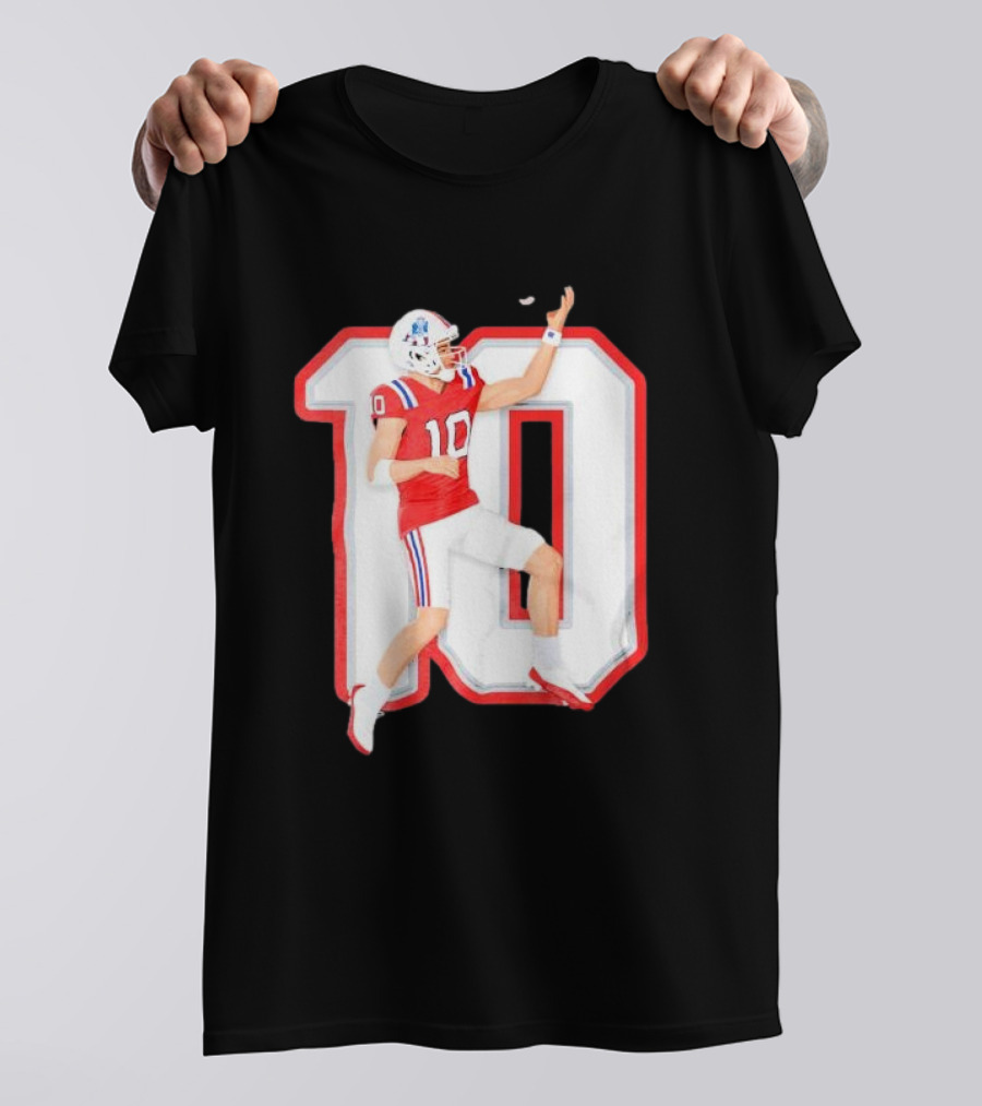 Air Maye Touchdown Flip Football Jersey Number 10 T-Shirt