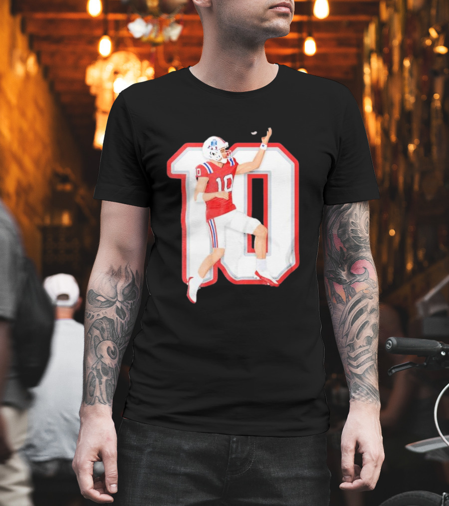 Air Maye Touchdown Flip Football Jersey Number 10 T-Shirt